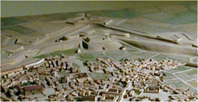 Il Bastione Martinengo nel plastico dell'antica città di Candia. Museo Storico di Iraklion.