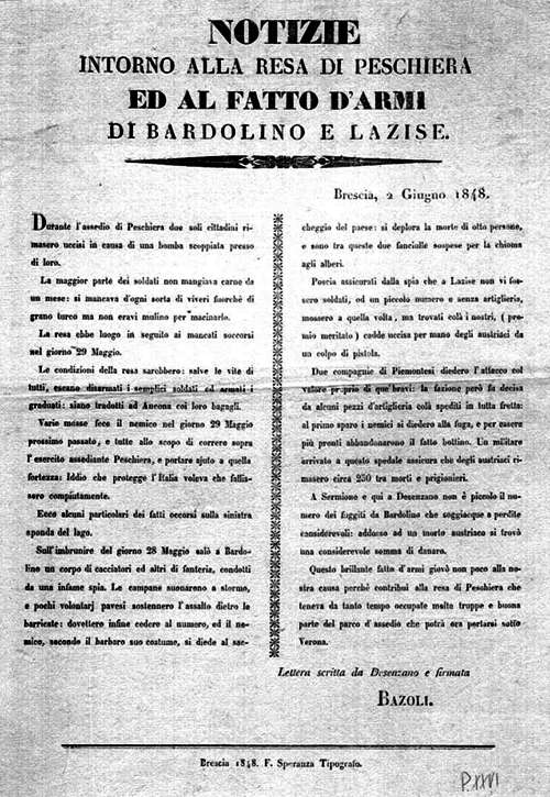 Fatti d'arme di Bardolino e Lazise, 2 giugno 1848.