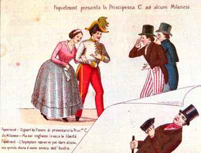 Fiquelmont presenta la Principessa C. ad alcuni Milanesi.