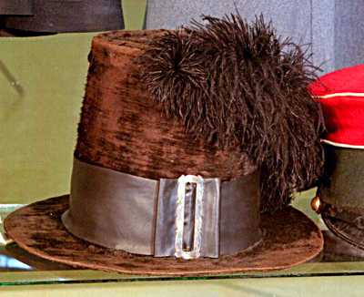 Cappello di foggia che, all'epoca, connotava chi l'indossava come "patriota". Fu usato durante le cinque giornate di Milano del 1848.