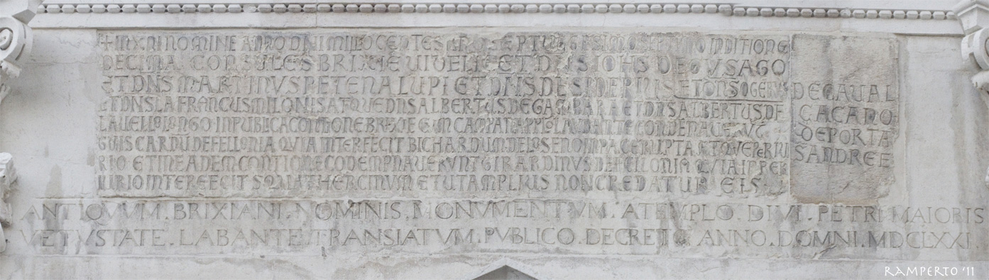 Epigrafe del Duomo