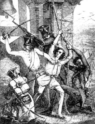 Il sacrificio di taglianini, salito a suonare le campane della chiesa di Sant'Eufemia e massacrato dagli austriaci